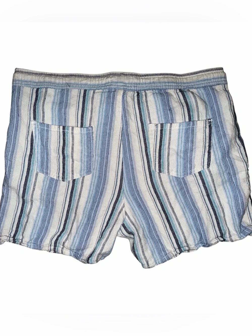 Linen Blend dā-sh Striped Shorts Women’s Medium Bohemian Coastal Grandma
